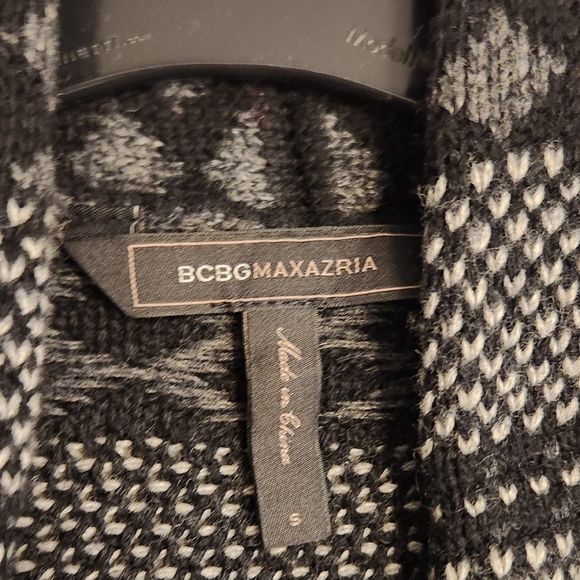 BCBGMaxAzria black and gray long cardigan - Picture 4 of 10